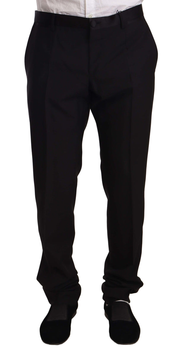 Dolce &amp; Gabbana Black Wool Formal Tuxedo Housuhousut