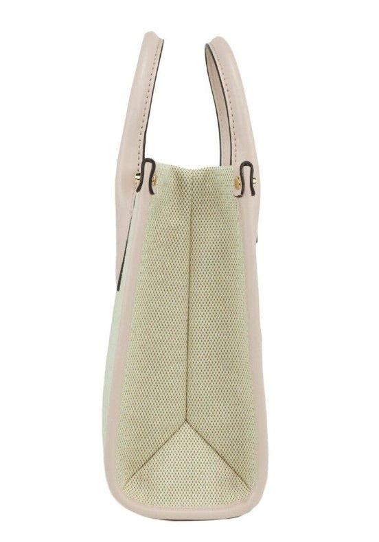 Michael Kors Mirella Small Powder Blush Canvas Shopper Crossbody käsilaukku