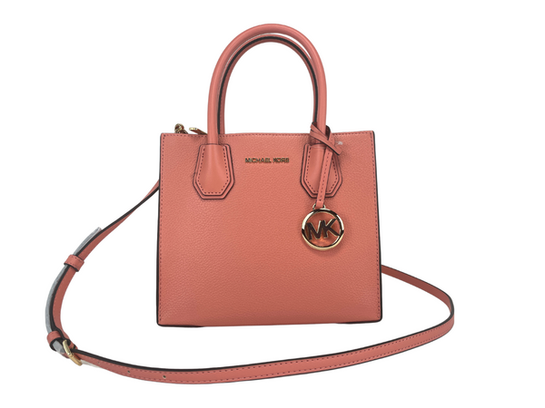 Michael Kors Mercer Medium Sherbet Pebble Leather Messenger Crossbody Laukku