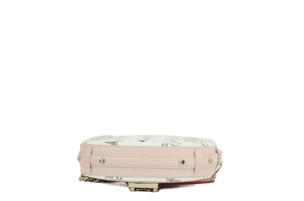 MCM Patricia Mini Firefly Red Visetos Nahka Crossbody Belt Käsilaukku Laukku Kukkaro