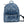 MCM Stark Small Blue Vintage Jacquard Monogram Logo Fabric Backpack Bookbag