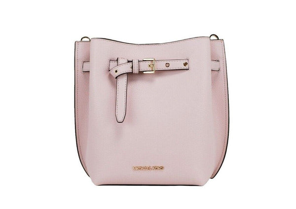 Michael Kors Emilia Small Powder Blush Pebble Leather Bucket Messenger käsilaukku