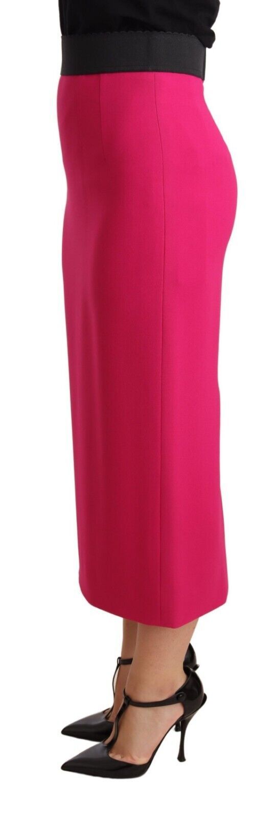 Dolce &amp; Gabbana Pink High Waist Stretch Pencil Straight -hame