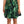 Dolce & Gabbana Elegant Flared Mini A-Line Dress in Green Leaf Print