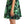 Dolce & Gabbana Elegant Flared Mini A-Line Dress in Green Leaf Print