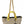 Dolce & Gabbana Beige Linen-Calf Tote with Gold Chain