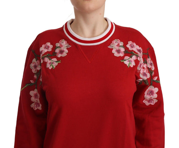 Dolce &amp; Gabbana Red Cotton Crewneck #DGlove villapaita