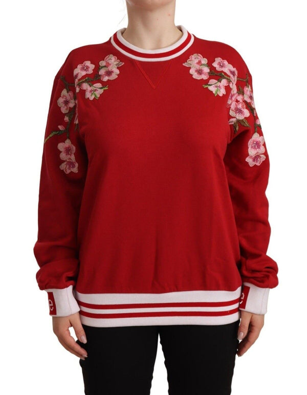 Dolce &amp; Gabbana Red Cotton Crewneck #DGlove villapaita