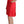 John Galliano Elegant Red Knee-Length Sheath Dress