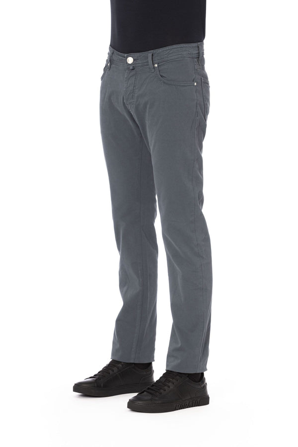 Jacob Cohen Gray Cotton Men Jeans