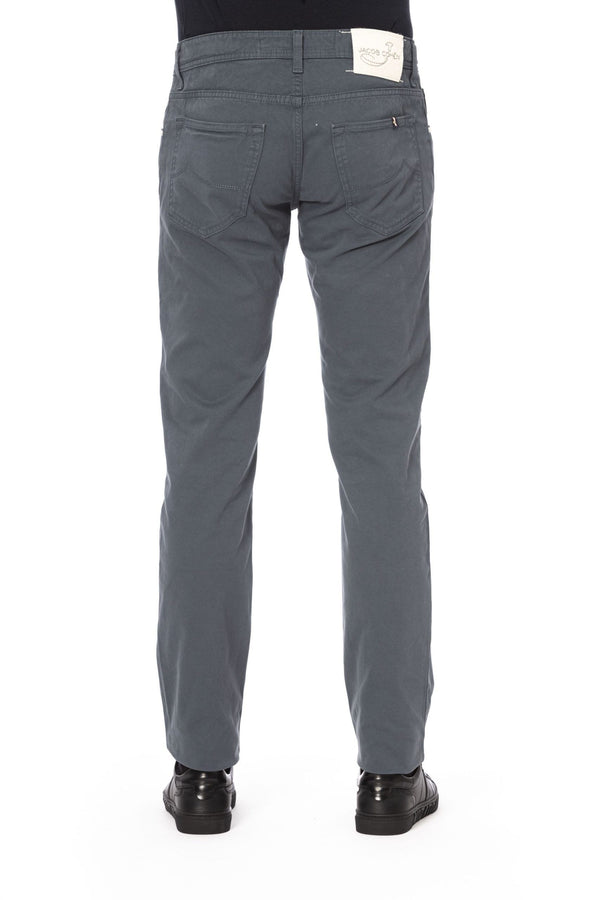 Jacob Cohen Gray Cotton Men Jeans