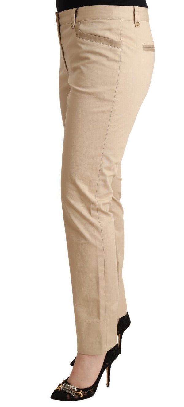 Dolce &amp; Gabbana Beige Cotton Stretch Skinny Housuhousut