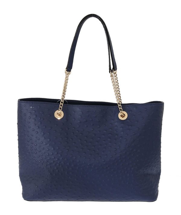 Kate Spade Blue Leather Halsey la vita Strutsikäsilaukku