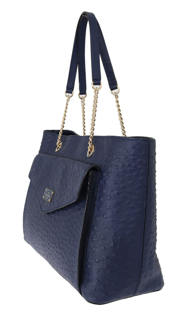 Kate Spade Blue Leather Halsey la vita Strutsikäsilaukku