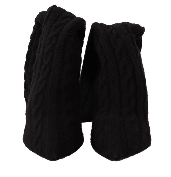 Dolce &amp; Gabbana Black Stretch Socks -kengät