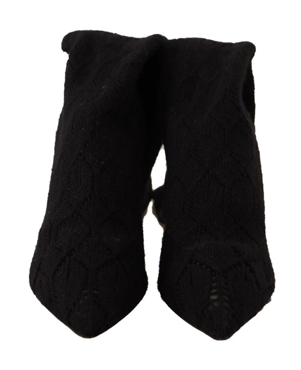 Dolce &amp; Gabbana Black Stretch Socks -kengät