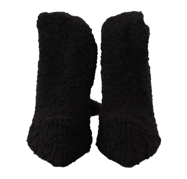 Dolce &amp; Gabbana Black Stretch Socks -kengät