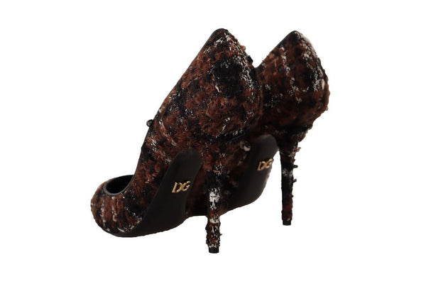 Dolce &amp; Gabbana moniväriset Tweed-särkäiset Stiletto Pumps -kengät