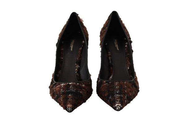 Dolce &amp; Gabbana moniväriset Tweed-särkäiset Stiletto Pumps -kengät