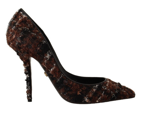 Dolce &amp; Gabbana moniväriset Tweed-särkäiset Stiletto Pumps -kengät