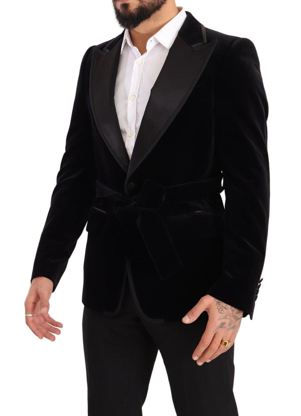 Dolce & Gabbana Elegant Single Breasted Velvet Blazer