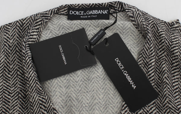 Dolce &amp; Gabbana mustavalkoinen villapaita villapaita