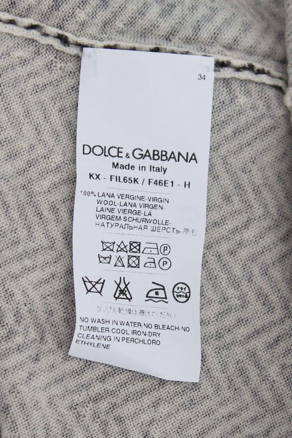 Dolce &amp; Gabbana mustavalkoinen villapaita villapaita