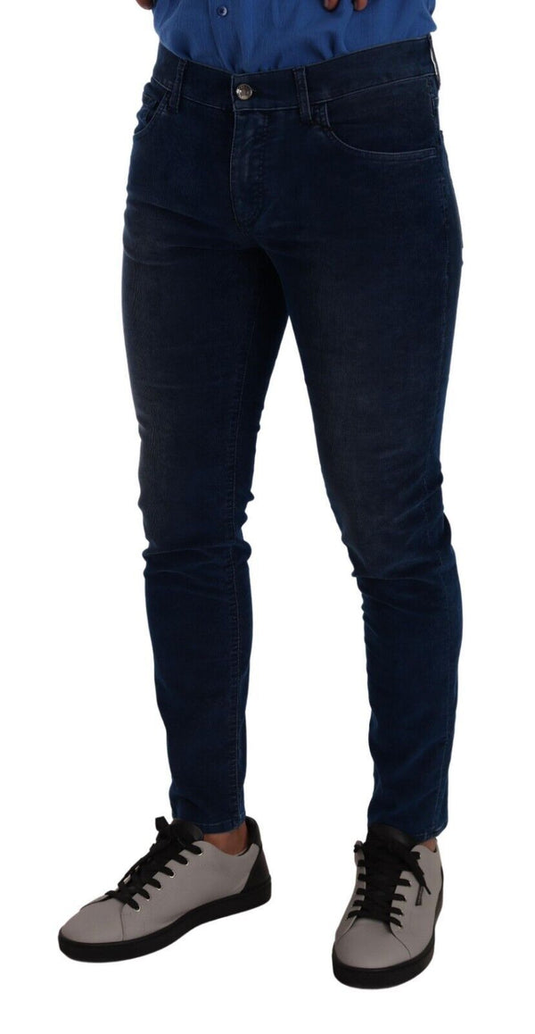 Dolce &amp; Gabbana Blue Slim Fit Cotton Skinny Denim housufarkut