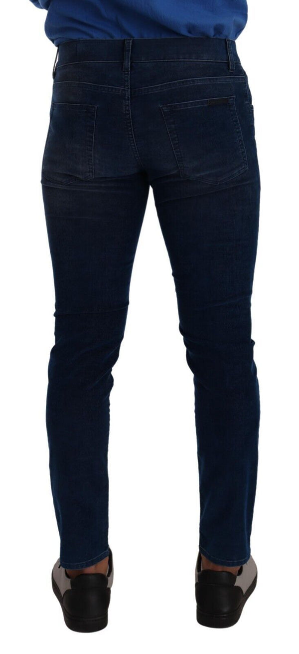 Dolce &amp; Gabbana Blue Slim Fit Cotton Skinny Denim housufarkut