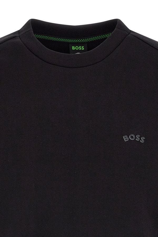 Hugo Boss Black Cotton Logo Yksityiskohdat Huppari