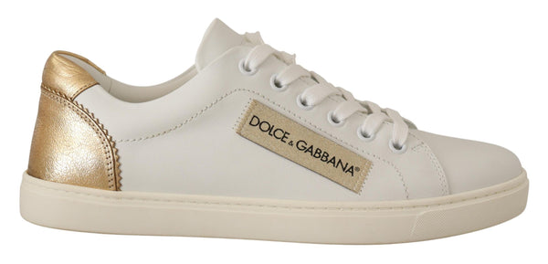 Dolce &amp; Gabbana White Gold -nahkaiset lenkkarit