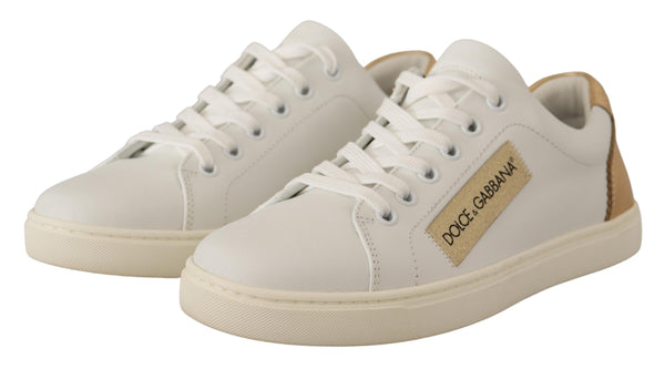 Dolce &amp; Gabbana White Gold -nahkaiset lenkkarit