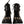 Dolce & Gabbana Black Leather Crystal Ebellished Boots -kengät