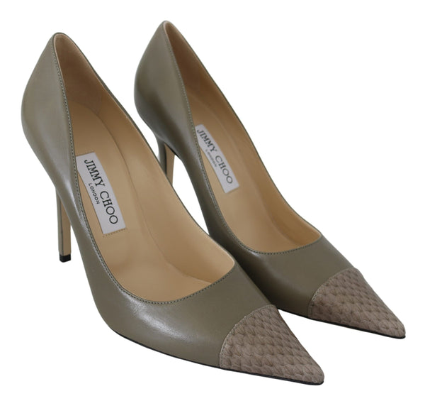 Jimmy Choo Pebble Green Nahka Amika Pumps