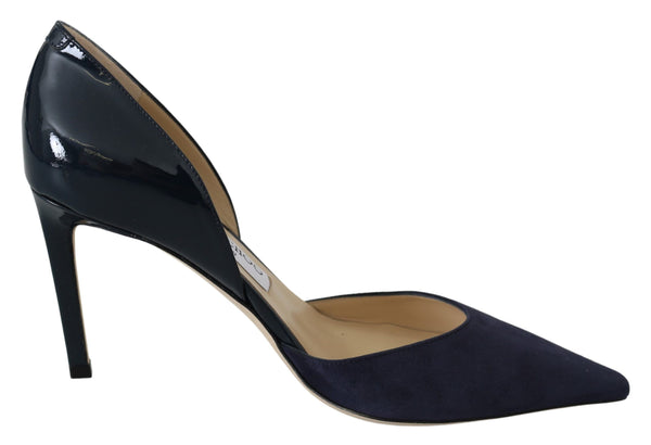 Jimmy Choo laivastonsiniset nahkaiset Darylin 85 Pumps -kengät