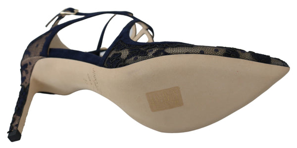 Jimmy Choo Navy Blue Lancer 85 Sandaalit -pumput