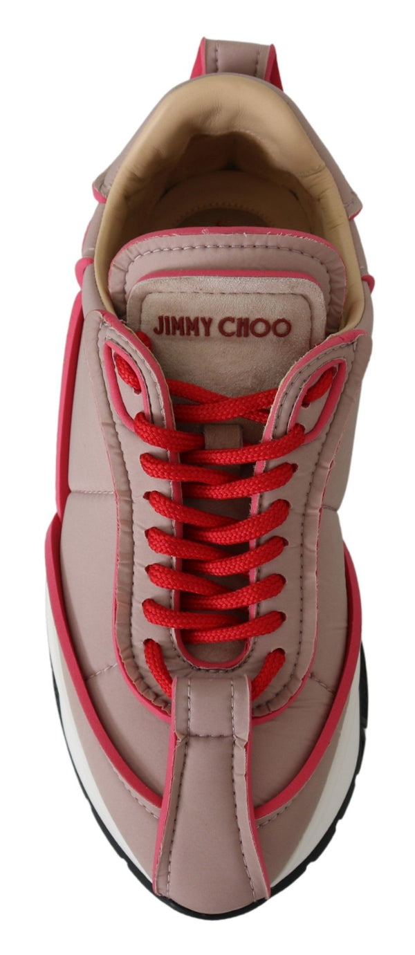 Jimmy Choo Ballet Pink ja Red Raine tennarit