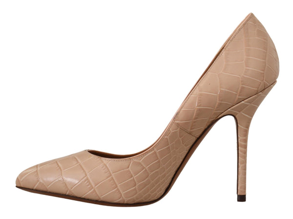 Dolce &amp; Gabbana Beige nahkainen Bellucci Heels Pumps -kengät