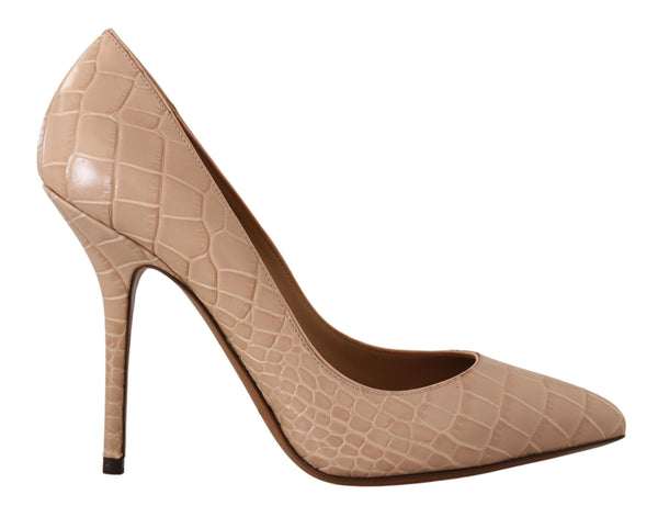 Dolce &amp; Gabbana Beige nahkainen Bellucci Heels Pumps -kengät