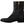 Dolce & Gabbana Black Leather Flats Logo Short Boots -kengät