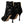 Dolce & Gabbana Black Crystals Heels vetoketjulliset lyhyet saappaat kengät