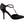 Dolce & Gabbana Elegant Black Leather T-Strap Heels Sandals