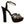 Dolce & Gabbana Elegant Black Gold Ankle Strap Heels Sandals