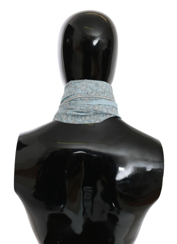 Ermanno Scervino Vaaleansininen Bandana Wrap Shawl Foulard Huivi