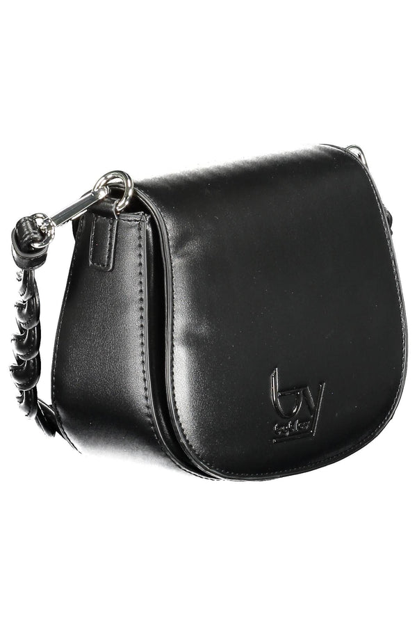 BYBLOS "Black PVC Women Handbag with Adjustable Shoulder Strap"