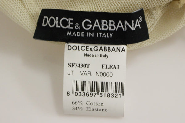 Dolce &amp; Gabbana Beige hihaton puuvillapusero