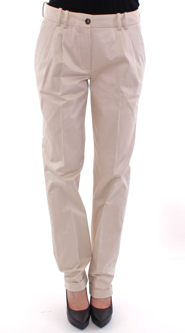 Dolce &amp; Gabbana Beige Cotton Chinos -housut