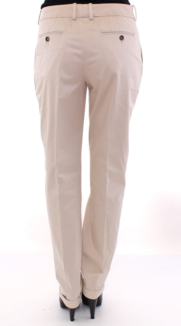 Dolce &amp; Gabbana Beige Cotton Chinos -housut