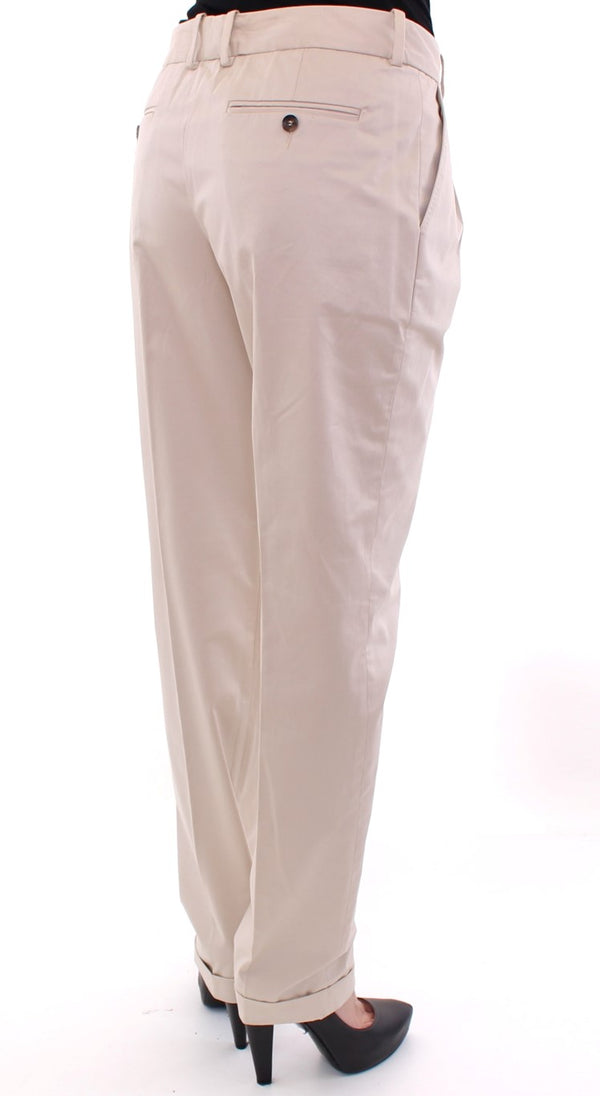 Dolce &amp; Gabbana Beige Cotton Chinos -housut