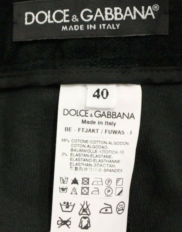 Dolce &amp; Gabbana Mustat puuvillashortsit